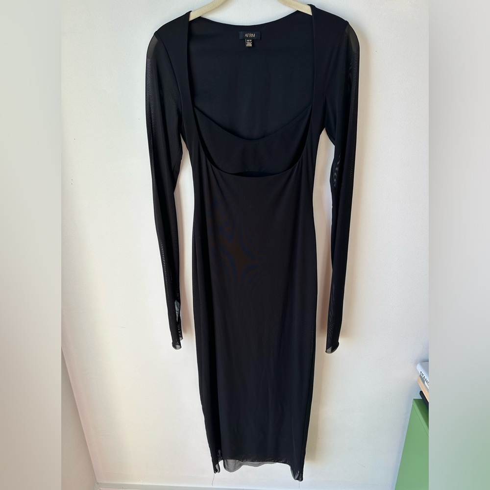 Sexy black AFRM dress.